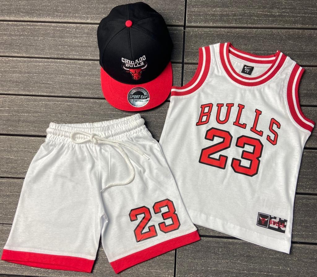 Ensemble  Lakers et Bulls Pour Fille et Garcon de 4-12 ans