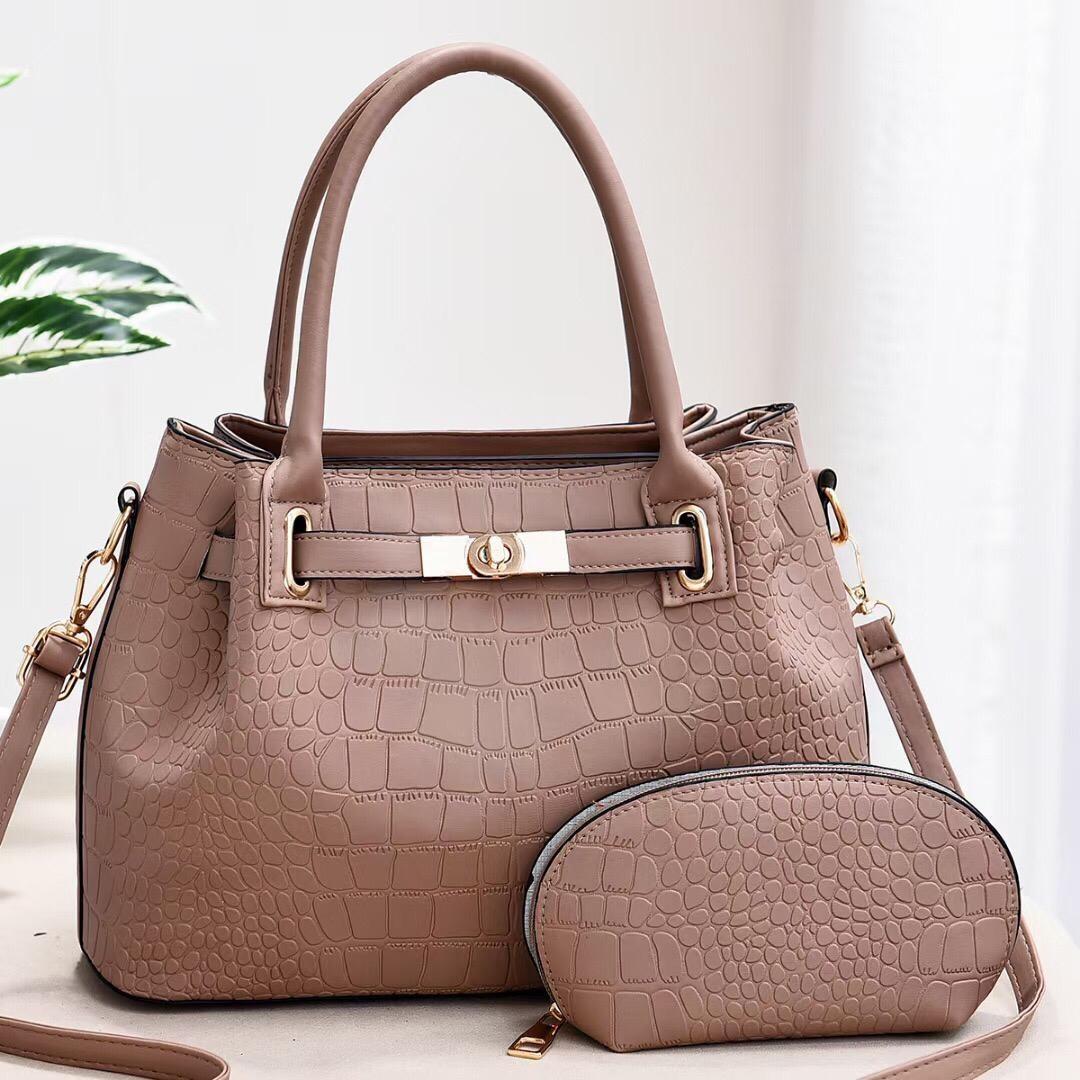 Ensemble 2 Pièces Sac À Main En Cuir Pour Femme, Sac À Main Pour Les Dames, Sac Pour Les Cérémonies Sac en Cuir Pur