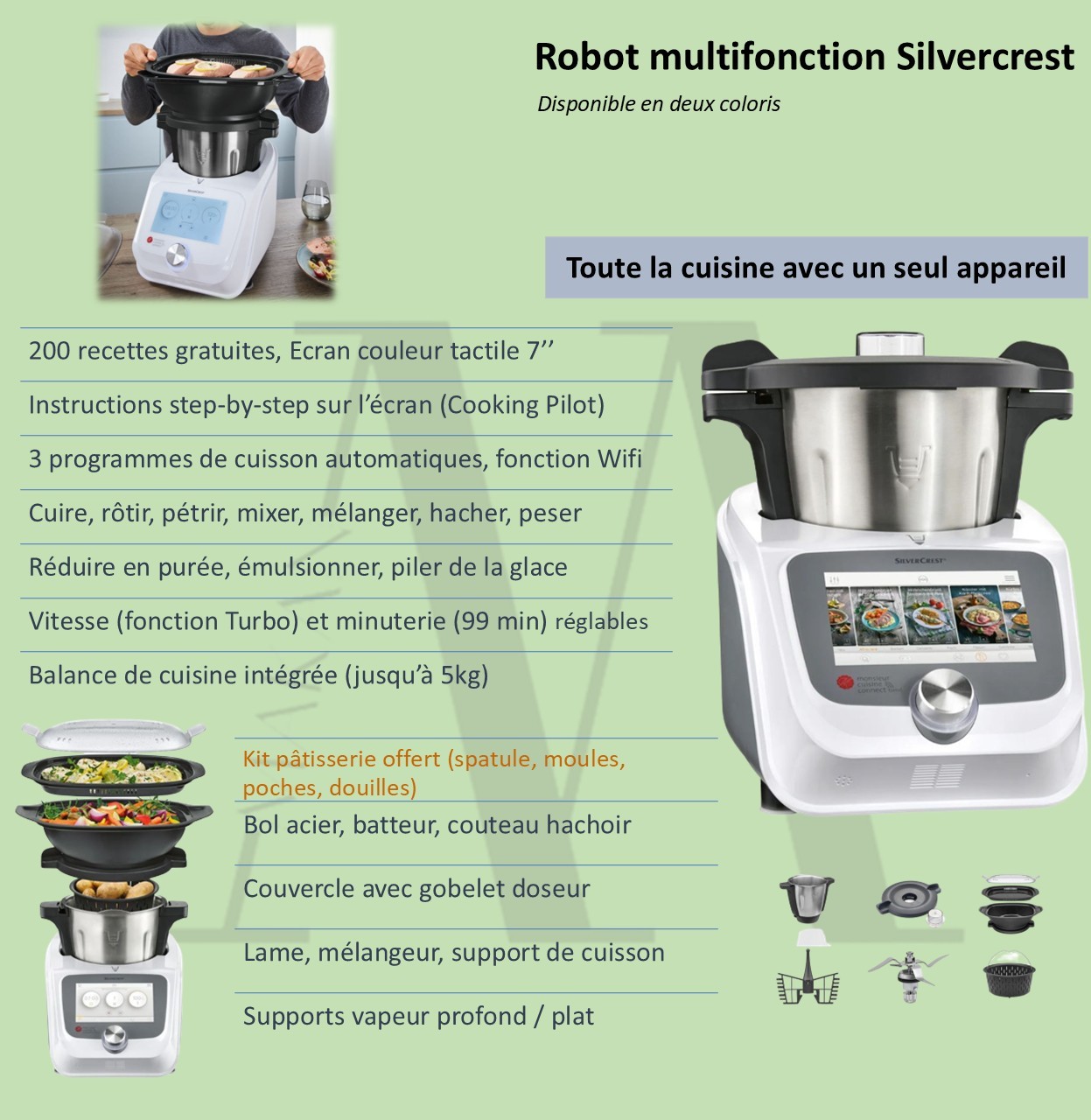 Robot de cuisine - Monsieur Cuisine Connect