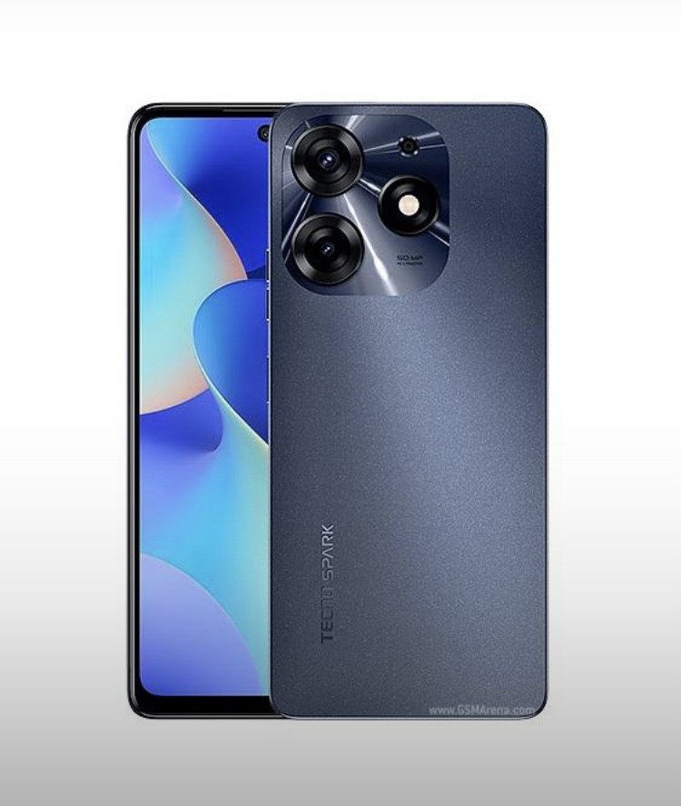 Tecno Spark 10C- Ecran 6.6" - ROM 128Go - RAM 4Go - Caméra arrière 16MP large f/1.6- Camera front 8MP Batterie 5000mAh - Black