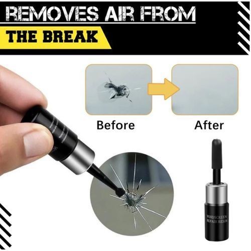 Kit De Réparation De Pare-brise Polissage De Réparation De Vitres De Voiture - Noir