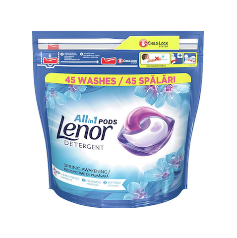 Detergent Capsule LENOR All in One Pods  Spring  Awakening  45 spalari
