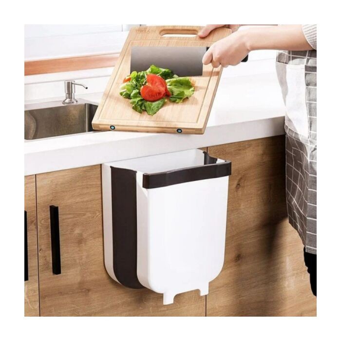 Poubelle Pliante Adaptable A Votre Plan De Travail Conception Murale Pliable Unique