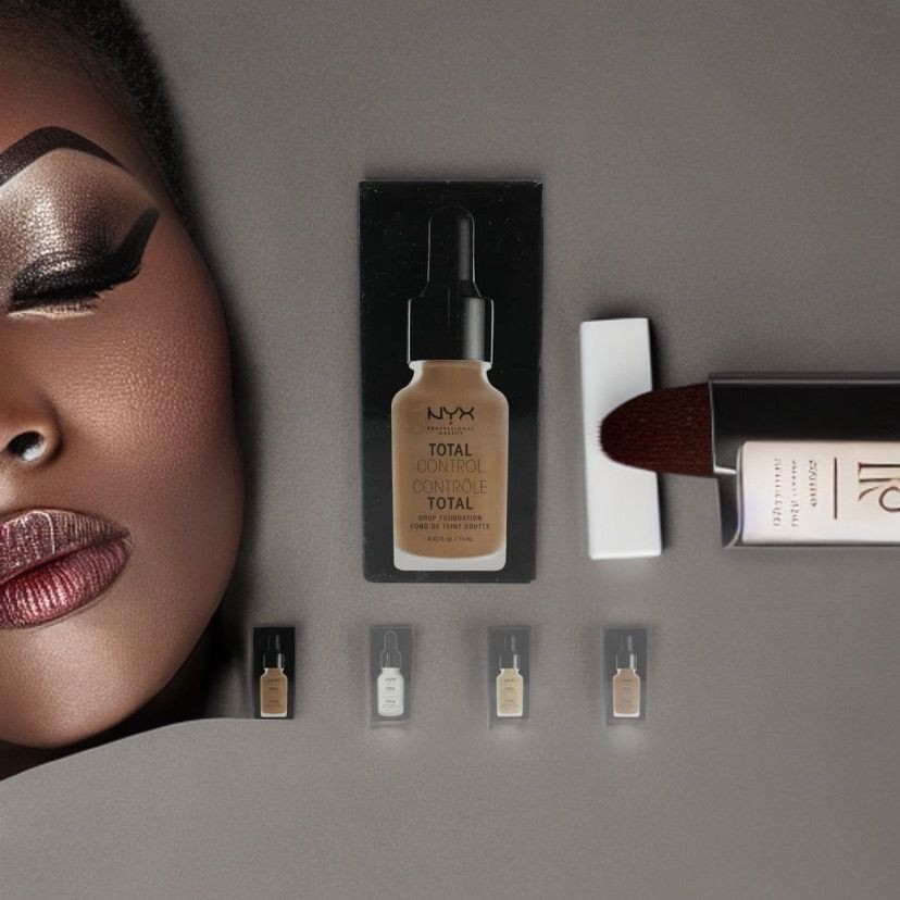 NYX Professional Makeup Fond De Teint Liquide Total Control Drop, Dosage Précis, Couvrance Modulable, Tenue Longue Durée