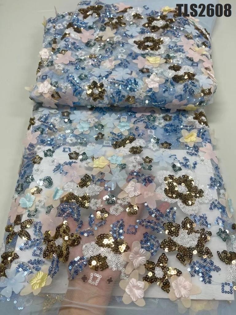 Tissus  Lacets En Filet Français Bleu Royal Tissu Velours Tulle  Africain Tissu Velours De Haute Qualité  Pour Mariage