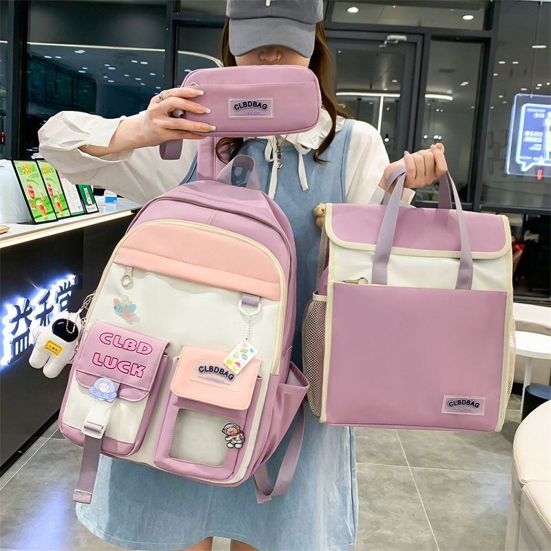 Ensemble 3 Pièces Sacs À Dos CLBD LUCK Et Légers Pour Etudiants Et Adolescents, Nouvelle Mode