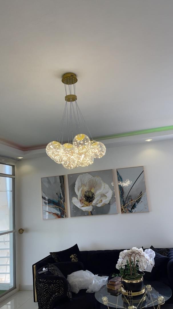 LUSTRE A PANIER BOULES