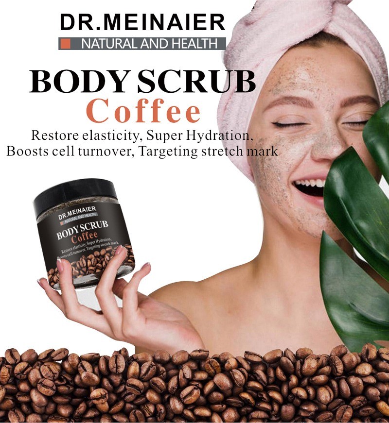 Vente Chaude DR Meinaier Gommage Corporel Au Sel Gommage Naturel Au Sucre Exfoliant Gommage Au Café