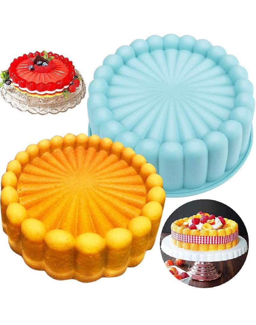 Moule À Gâteau En Silicone, Flexible Et Réutilisable Naturellement Antiadhésif Pour Un Démoulage Rapide, Vous Pouvez Facilement Sortir Les Gâteaux