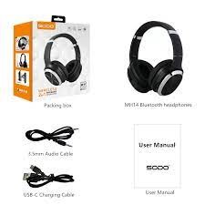 SODO-MH14 Bluetooth Écouteurs Sur L'oreille Sans Fil Ecouteurs avec 3 Modes EQ, HiFi Stéréo Écouteurs avec Micro Soutien TF Carte FM