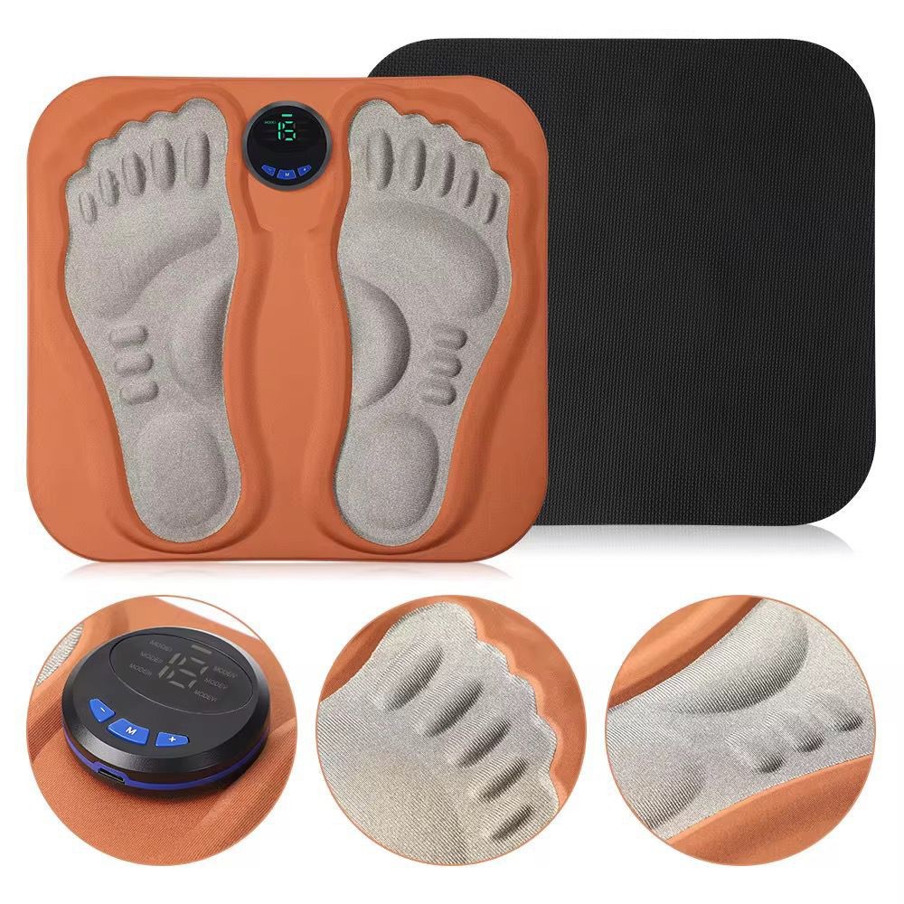 Appareil de massage des pieds EMS, coussin de massage 3D pliable pour soulager les douleurs plantaires, détendre les muscles, écran LCD avec 3 modes