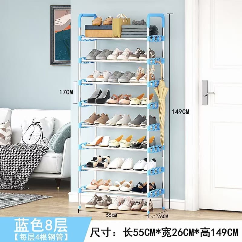 Porte Chaussures En Métal à 4 niveaux/5 niveaux/6 Niveaux, Rangement Ménager Permettant De Gagner De L'espace, Organisateur De Chaussures, Montage Facile