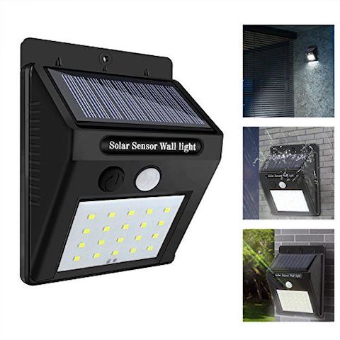 LED lumière solaire capteur de mouvement