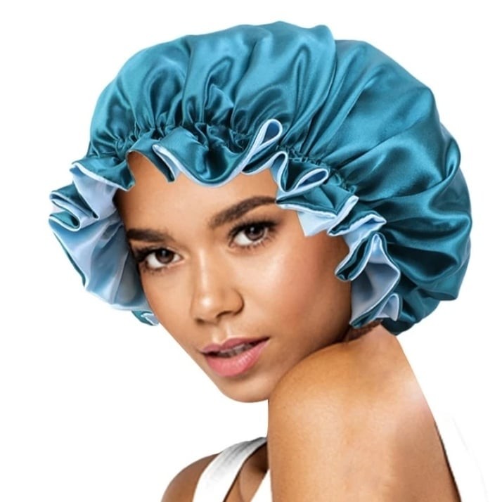 Bonnet En Satin Réversible Pour Femme