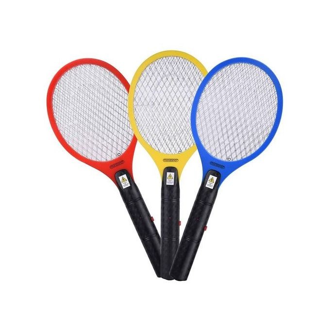 Raquette Anti Moustique Electrique Rechargeable Couleur Variable