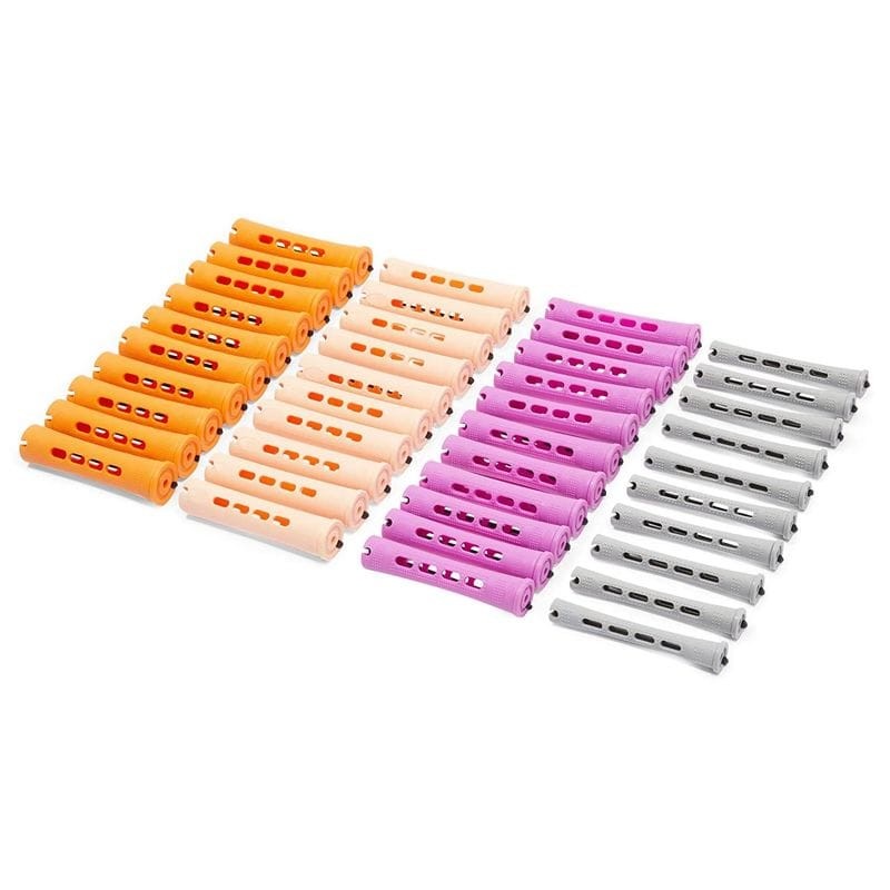 Tiges Permanentes Pour Cheveux Naturels, Fournitures De Salon 4 Tailles, 12 Pièces