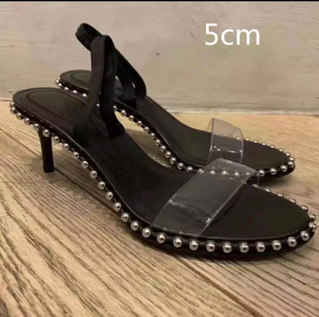 Sandales A Talons Hauts Alexander Wang Nova 105 En Cuir Et PVC