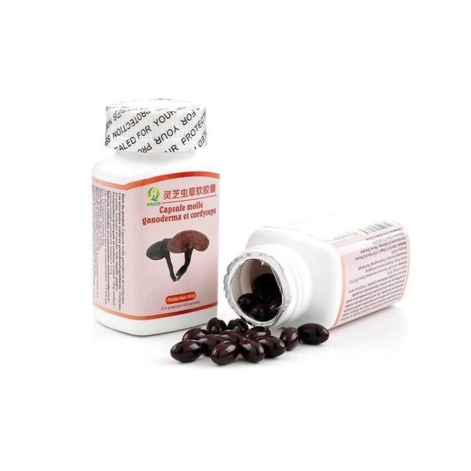 Capsule Molle Ganoderma Cordyceps Complément Alimentaire Bio 60 Capsules