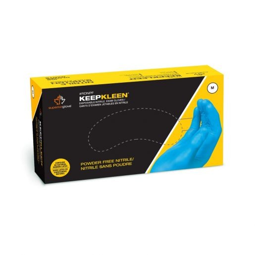 Gants jetables en nitrile de qualité médicale, bleu