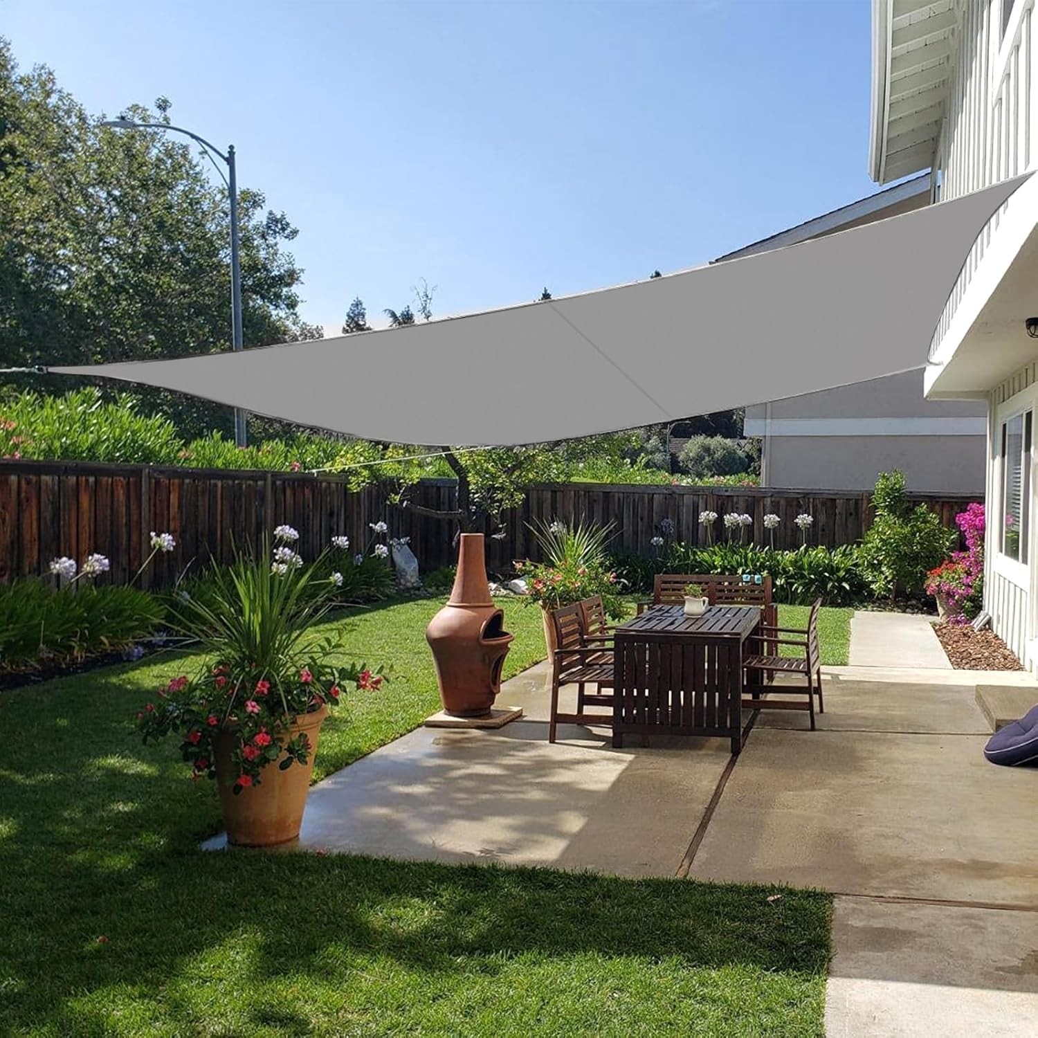 Protection Solaire avec Voile d′Ombre Contre la Pluie et les Rayons UV 3m/3m