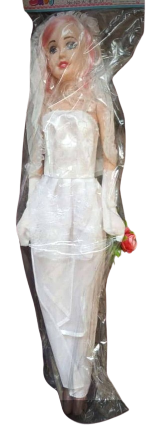 Poupée 42 De Cm Avec Bouquet Rose Rouge Et Robe Blanche, Jouets Pour  Petites Filles De 2 Ans À 4 Ans