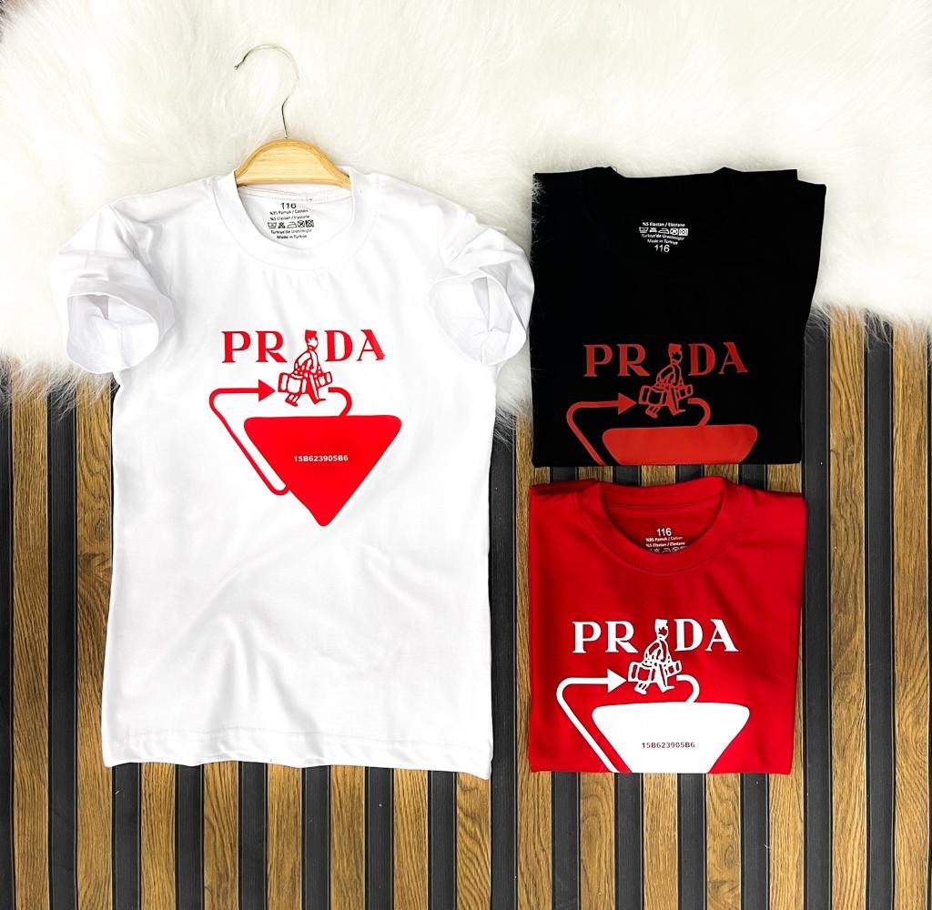T-shirts Polo Prada Homme Pour Les Enfants Agés De 1 à 16  Ans 100% En Coton