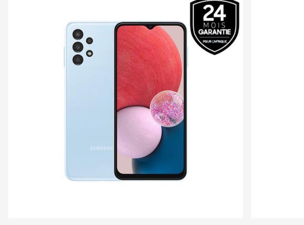 Samsung Galaxy A13 - Mémoire 64 gb - Rame 4gb - Caméra 50+5+2+2/8MP – Ecran 6.6″