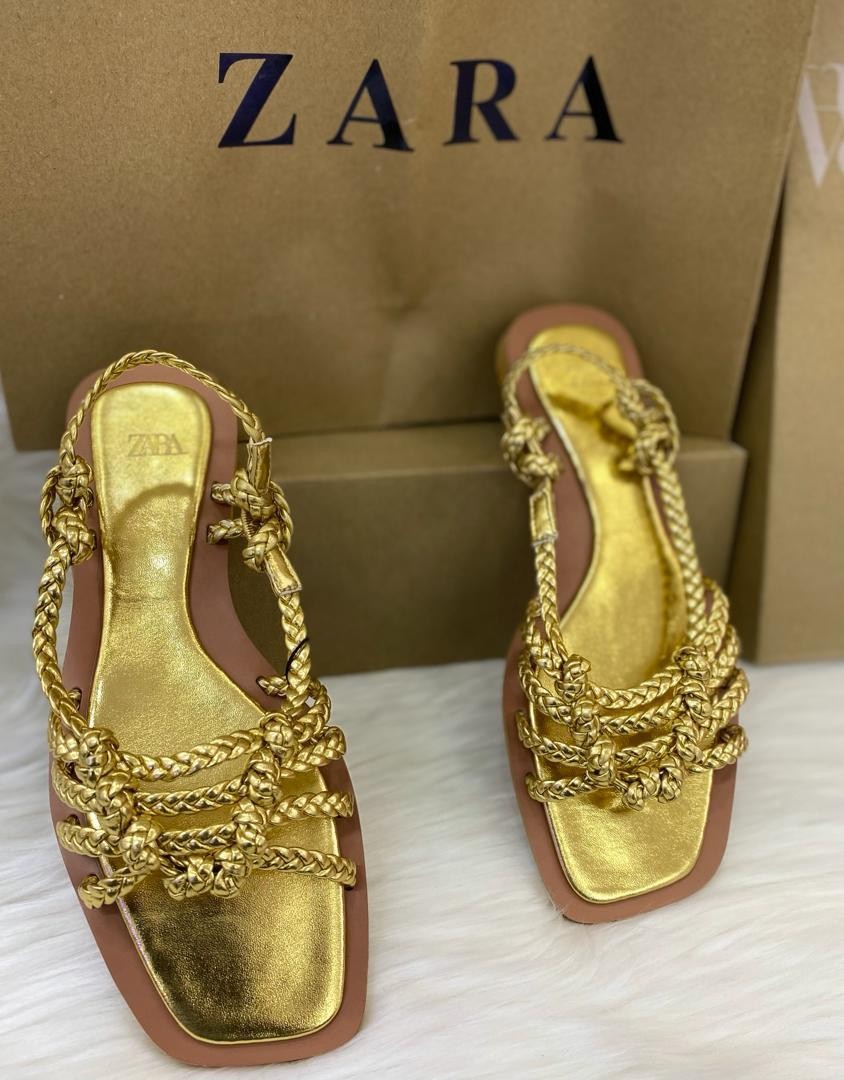 Sandales de plage plates et légères pour femmes, chaussures de luxe dorées, style bohème, Zapatos Mujer, cladiateur décontracté, été 2024