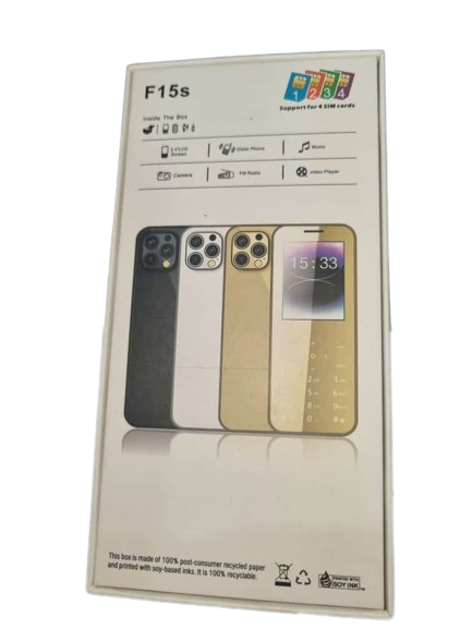 Téléphones Portables A Bouton F15, Appel Rapide, Torche, (04) Quatres Sims, Téléphones Bon Marché