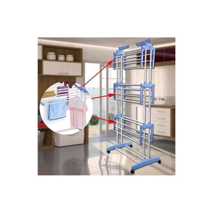 Séchoir linge rétractable étendoir pliable ailes latérales - ligne - sèche linge