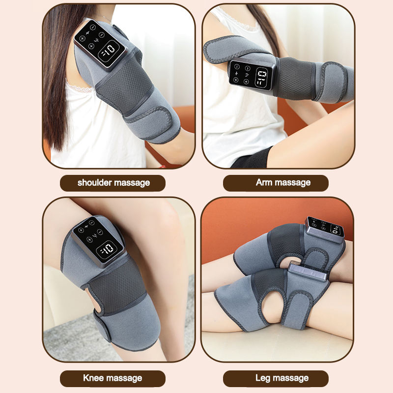 ORTHESE DE GENOUX CHAUFFANT ET MASSANTE-une Solution 2-en-1 Puissante