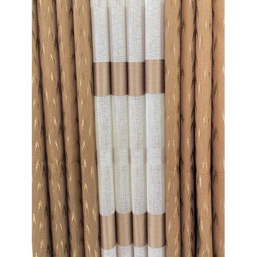 Rideau 3 Pieces Pour Salon Ou Chambre - Maron Claire