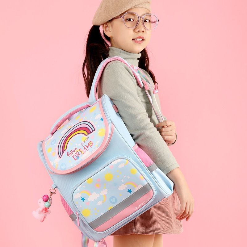 Sac À Dos D'école 3D Motif Licorne Pour Enfants, Fourre-Tout D'école, Léger, Etanche, Pour Filles