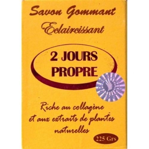 Bio Naturelle Savon Gommant Éclaircissant 2 Jours Propres - 225 Gr