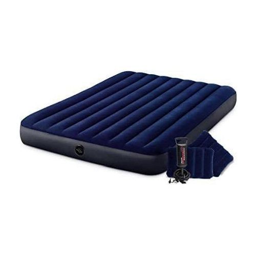 Intex Matelas Gonflable 2 Places + Pompe Offerte-1 Intex Matelas Gonflable 2 Places + Pompe Manuelle