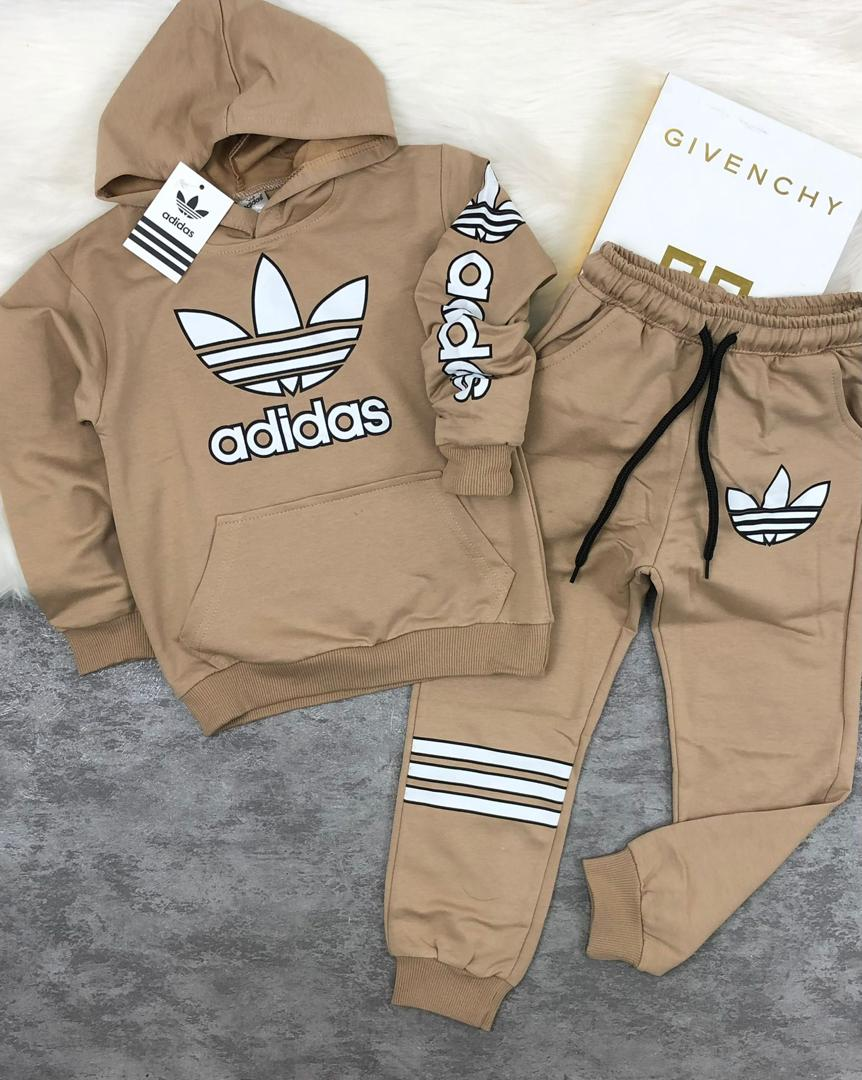 Ensemble Blouson Adidas, 100 % En Coton, Pour Les Enfants De 8 À 14 Ans