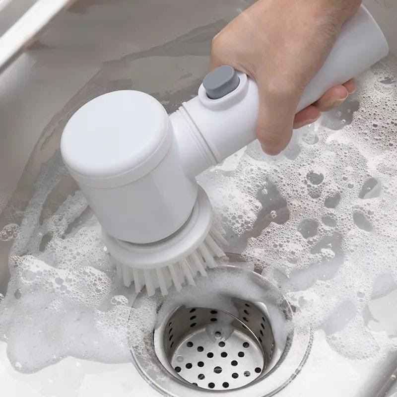 Brosse De Nettoyage Électrique, Épurateur Électrique Pratique Pour Nettoyer La Baignoire, La Table, Le Lavabo, L'évier De La Cuisine, Les Toilettes, Les Vitres