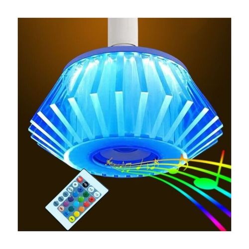 Lampe intelligente Bluetooth E27 RGB, veilleuse musicale réglable à distance
