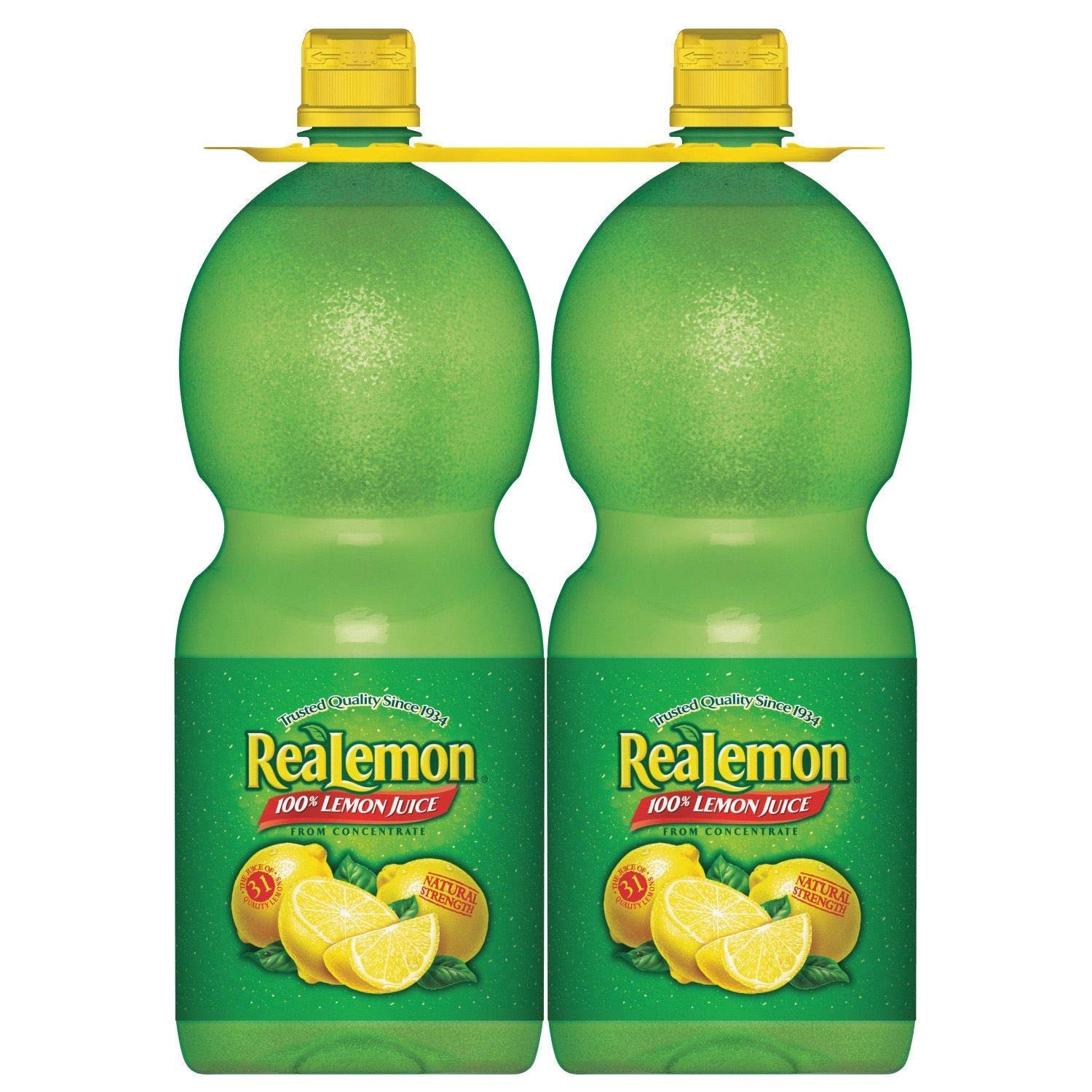Lot de 2 Jus de Citron Realemon, Bouteilles de 48 onces