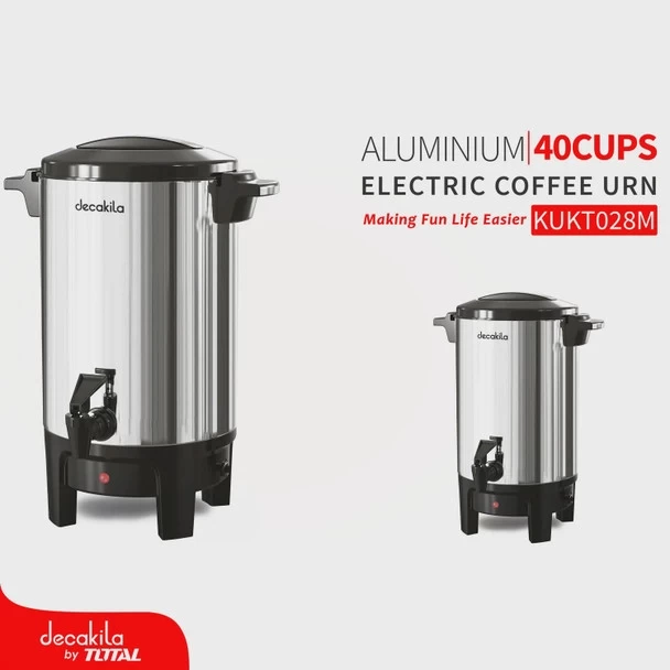 Cafetières, Percolateur  Café Électrique (40 Tasses, 50 Tasses) Filtre Réutilisable, Protection Contre L'ébullition À Sec