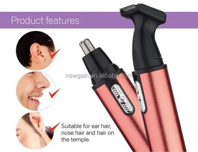 Tondeuse Électrique 2 En 1 Pour Hommes Et Femmes, Soin Du Visage En Toute Sécurité