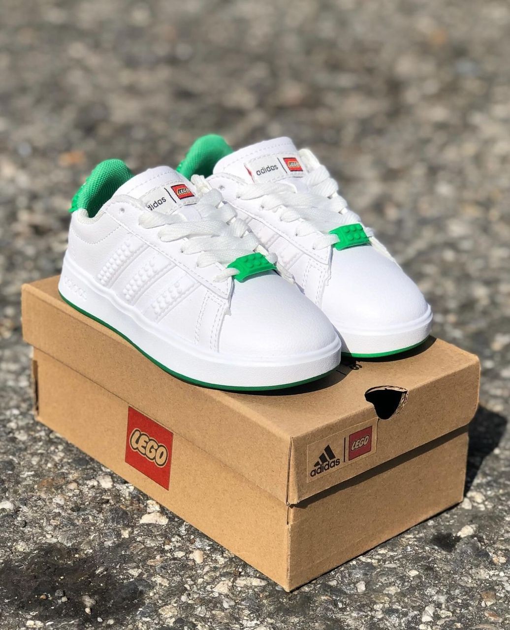 Original ADIDAS chaussures plates pour hommes GRAND COURT LEGO GW7177 Lego co-marqué Taiwan société