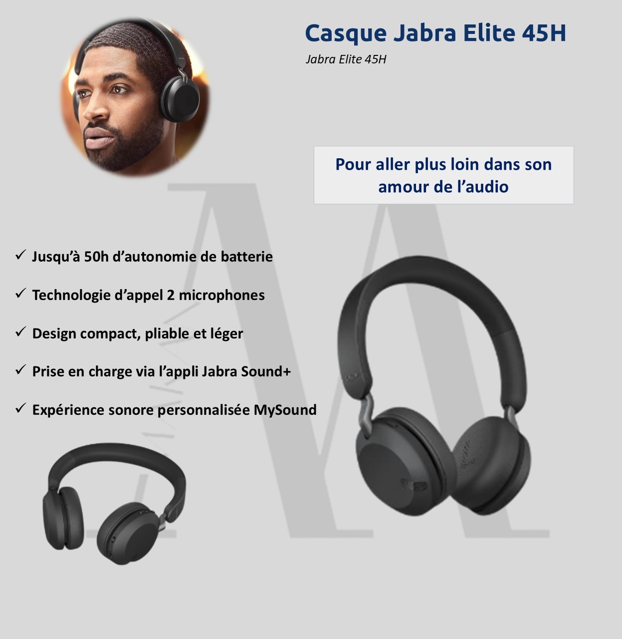 Casque Jabra Elite 45H