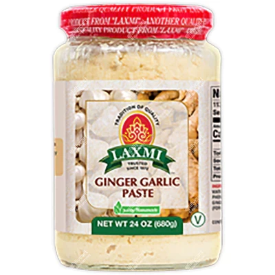 Laxmi Ginger Garlic Paste, La Pâte À L'ail Et Au Gingembre Laxmi Est Un Incontournable De La Cuisine
