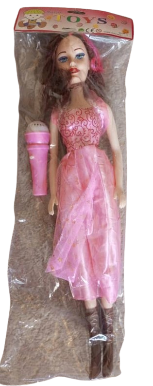 Poupée Grand Modèle De 56cm En Silicone Et Robe Rose Et Micro Sonore, Jouets Pour  Petites Filles De 3 Ans À 10 Ans