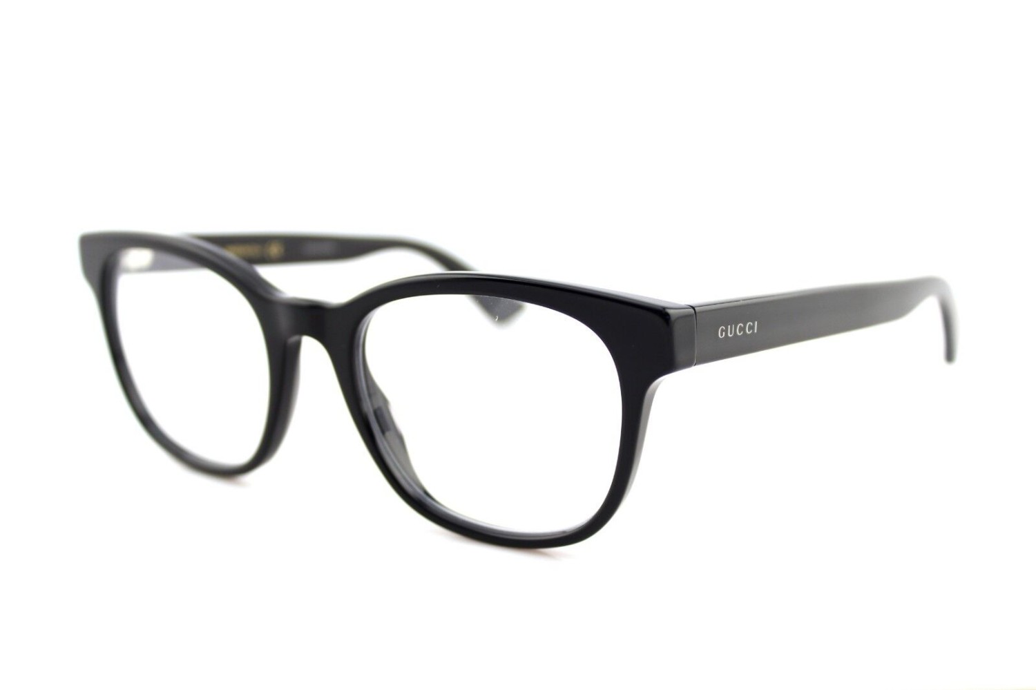 Nouveau Véritable Gucci Hommes  Noir Transparent Lunettes Cadre Model 1003, Size 55-17-145