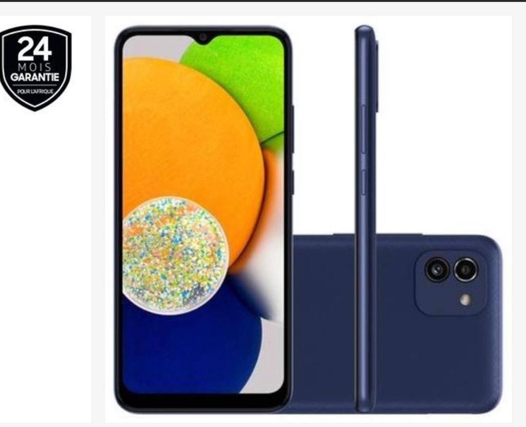 Samsung A03 Mémoire 32gb Rame 3go Ecran 6,5"  Neuf