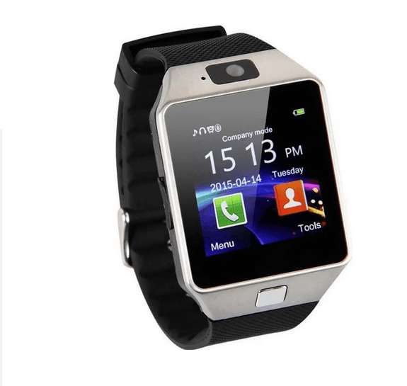 Bluetooth montre Smart Watch Phone DZ09 support de la carte SIM de TF Caméra HD Sync appel SMS pour Android Phone -Noir