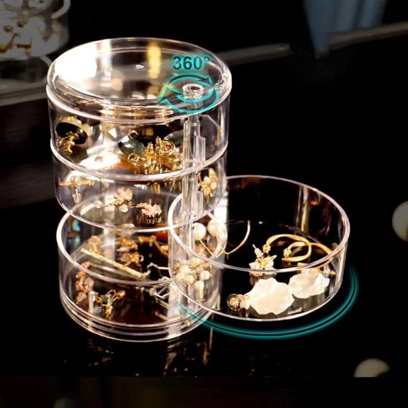 Boîte À Bijoux Rotative, Accessoire Pour Ranger Des Bijoux