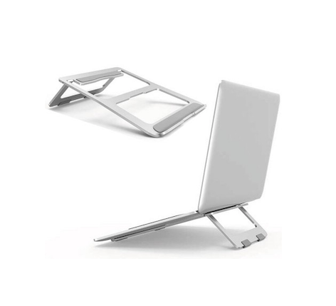 Support Ordinateur Portable Réglable En Aluminium - 5 Niveaux, Pliable, Léger (0.2kg) - Compatible 10 à 17.3 Pouces